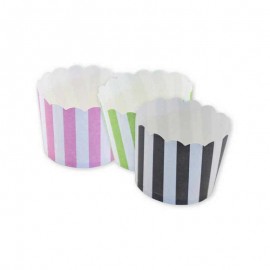 Cupcake Vormpjes met Strepen - 12 Stuks