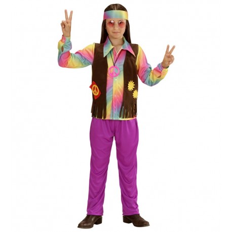 Hippie regenboogkostuum voor kinderen
