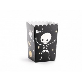 Halloween Popcornbakjes - 6 Stuks (7x7x12,5 cm)