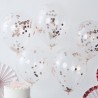 5 Globos con Confeti 30 cm