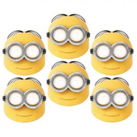 Papieren Minions Masker - 6 stuks