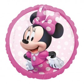Ronde Minnie Mouse Roze Folie Ballon kopen 