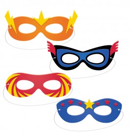 Superhelden Maskers - 4 stuks