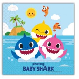 Baby Shark Servetten - 20 stuks (33 cm)