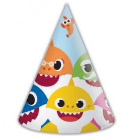 Baby Shark Feesthoedjes - 6 stuks