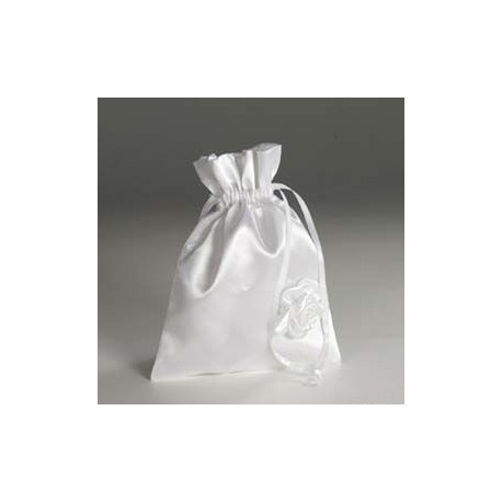 Bolsa Boda Flor Blanca 26 x 19 cm