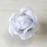 Broche Camelia Blanco 6,5 x 4 cm