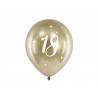 6 globos 18 Años Dorados 30 cm