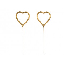 Vuurwerk Sterretjes Gouden Harten - 2 Stuks (16,5cm)