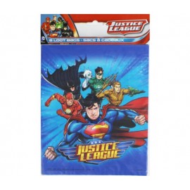 Justice League Plastic Zakjes - 8 stuks