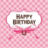 online Roze Strik "Happy Birthday" Servetten bestellen