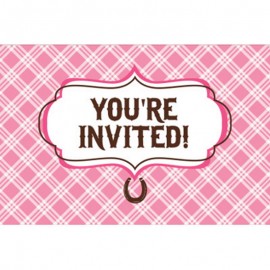 bestel Roze Strik Uitnodigingen online