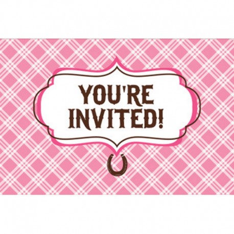 bestel Roze Strik Uitnodigingen online