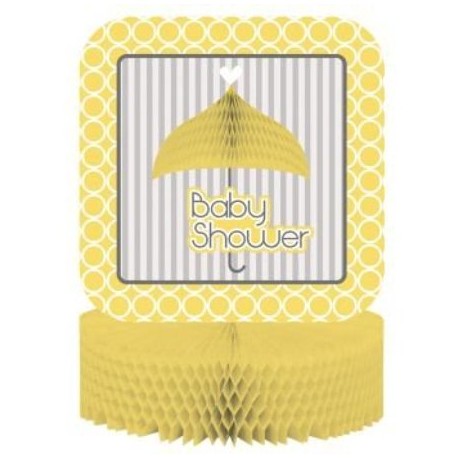 Centro de Mesa Baby Shower Amarillo 30 cm