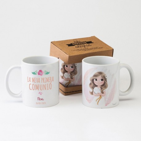 Taza Cerámica Cat Niña Comunión