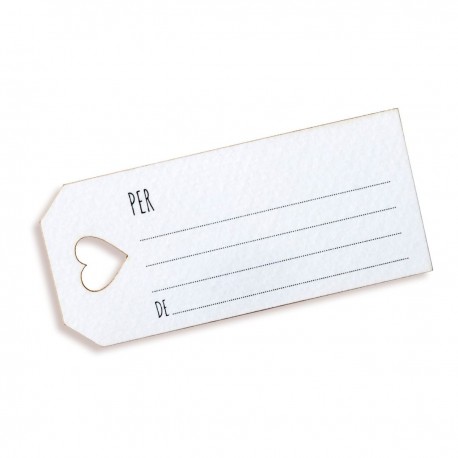 Tarjeta Deseos Agujero Corazón 7 x 3 cm