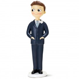 Taart Figuurtje Bruidegom met Handen In Zakken - 21 cm