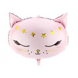 Katten Folie Ballon - Roze (48 x 36 cm)
