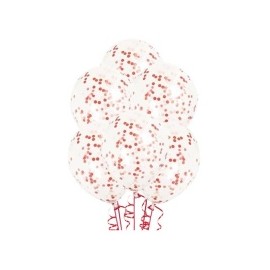 6 Globos de Confeti 30 cm