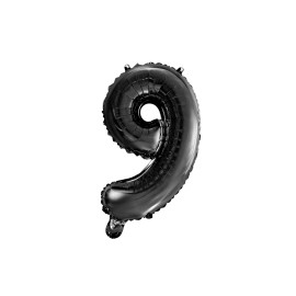 Folieballon Nummer 9-vorm 40cm
