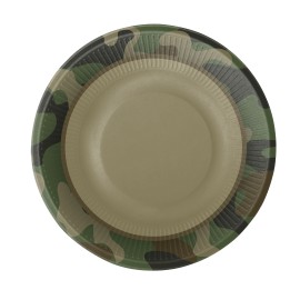 Camouflage Bordjes - 8 stuks (18 cm)