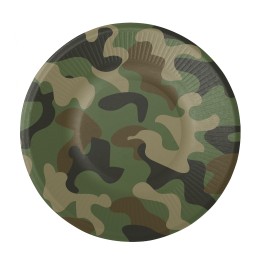 Camouflage Bordjes - 8 stuks 23 cm