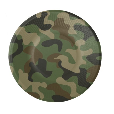 Camouflage Bordjes - 8 stuks 23 cm