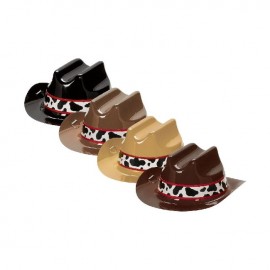 8 Mini Gorros de Cowboy 12 cm x 5,5 cm