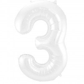 Folie Ballon Nummer 3 81 cm