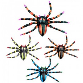 Set de 4 Arañas de Colores 7,5 cm