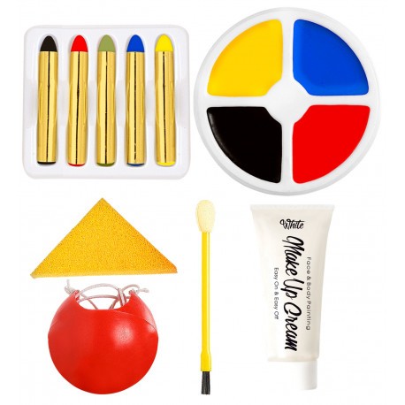 Set Maquillaje Payaso Completo