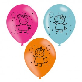 Peppa Pig Latex Ballonnen - 6 stuks