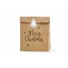 3 Bolsitas Merry Christmas de Kraft 25 x 11 x 27 cm