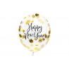 3 Globos de Confeti Happy New Year 27 cm