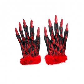 Handschoenen met vingernagels