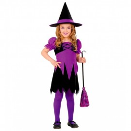 Disfraz de Bruja Púrpura Infantil