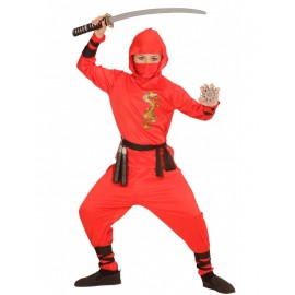 Disfraz de Dragón Ninja Rojo Infantil