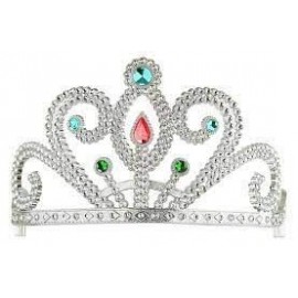 Tiara de Plata con Gemas