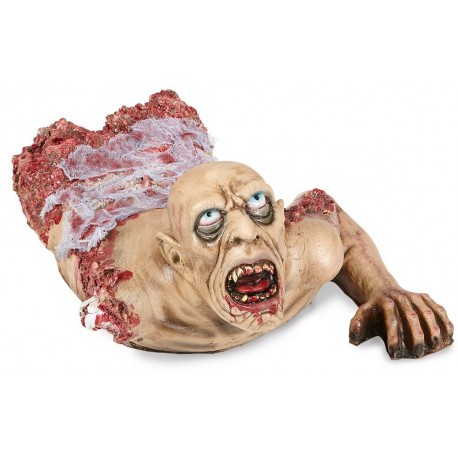 Busto de Zombie Gateador con Gasa 72 cm