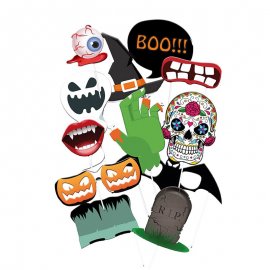 Angstaanjagend Halloween Foto Props - 12 Stuks