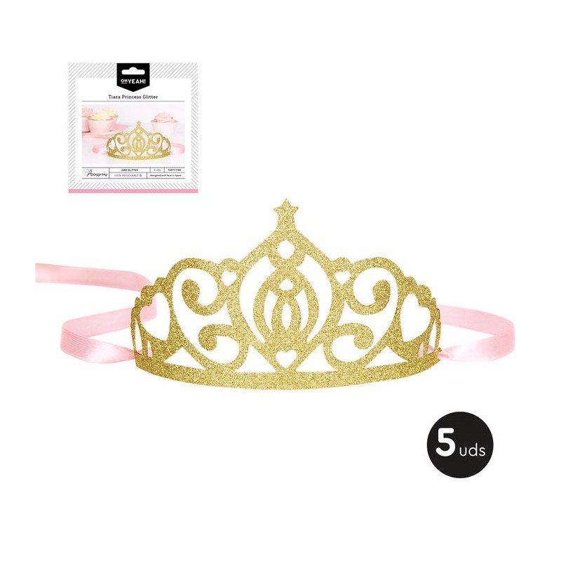 knecht motor glans Gouden Glitter Tiaras - FeestjesMix 【Goedkoopste Prijs】