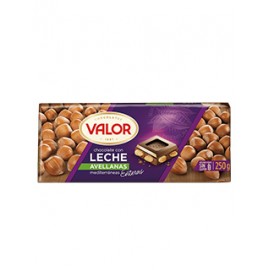 20 Tabletas Chocolate Valor Choco Leche Avellana