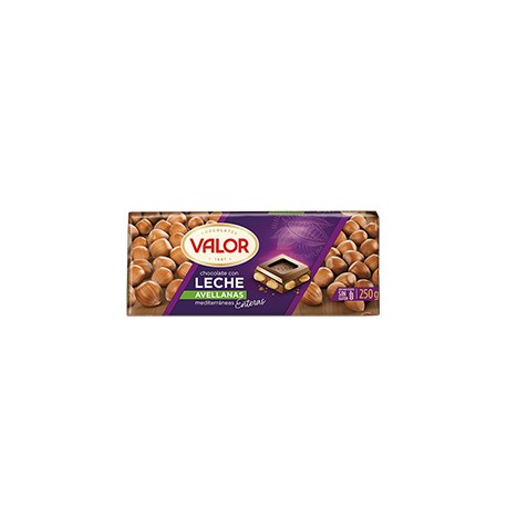 20 Tabletas Chocolate Valor Choco Leche Avellana