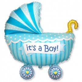 Globo Baby Shower Carrito Niño 89 x 74 cm