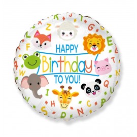 Gelukkige Verjaardag Ballon Dieren 45 cm