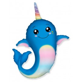 Globo Ballena Unicornio 95 x 91 cm