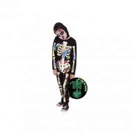 Disfraz Zombie Esqueleto Glow In Dark Infantil