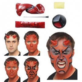Devil Painting Kit met hoorns en penseel