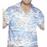 Camisa hawaiana azul