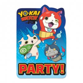Yo Kai Watch Uitnodigingen - 8 stuks